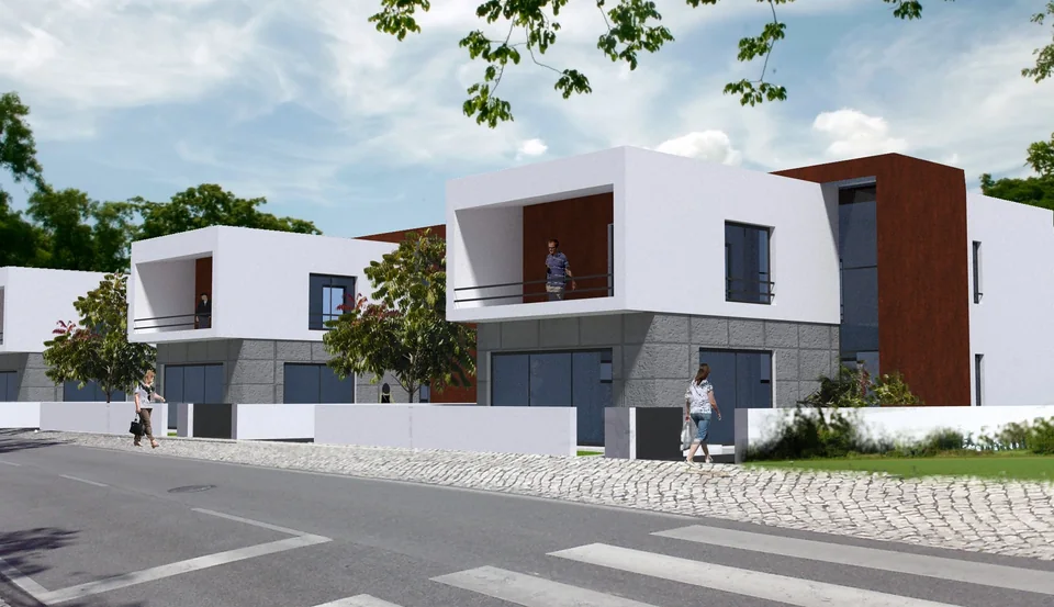 Visualização de edifícios de habitação multifamiliar